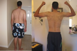 P90X Before and After results back