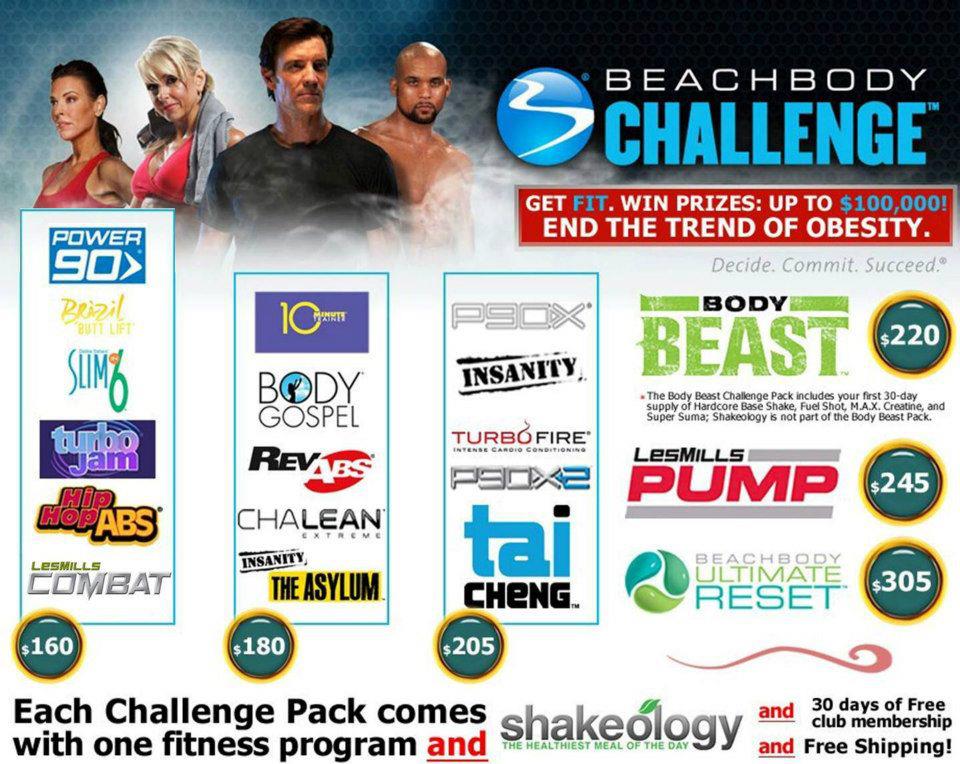 Beachbody Challenge Packs